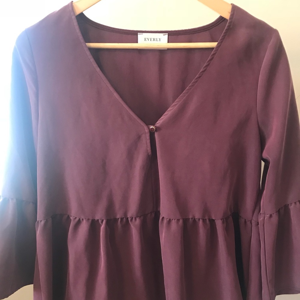 Purple Peasant Top